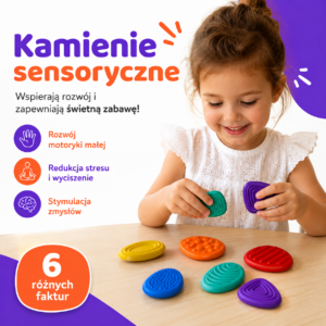 Kalmino touch - miękkie kamyczki, które wyciszą Twoje dziecko (6szt.)